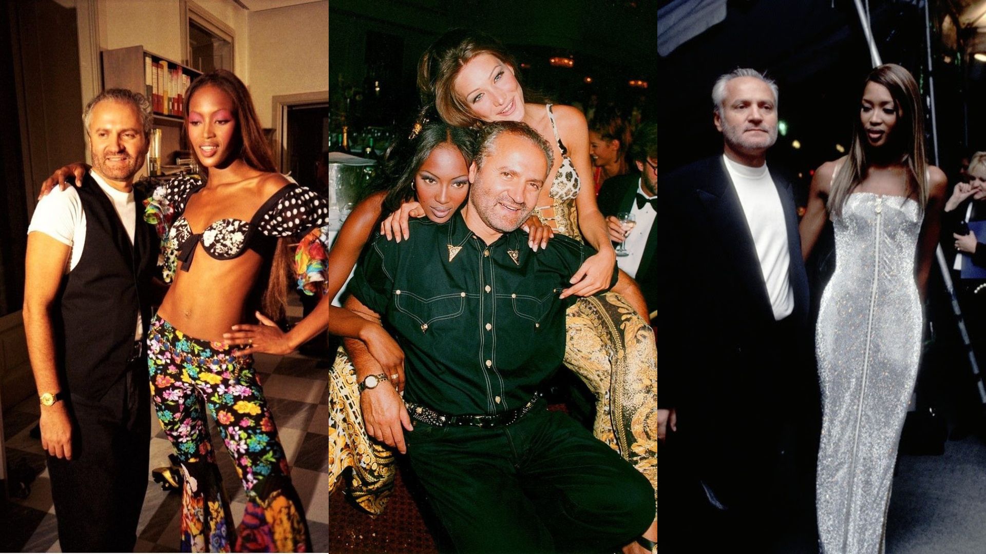 Hinh anh Gianni Versace và Naomi Campbell 2
