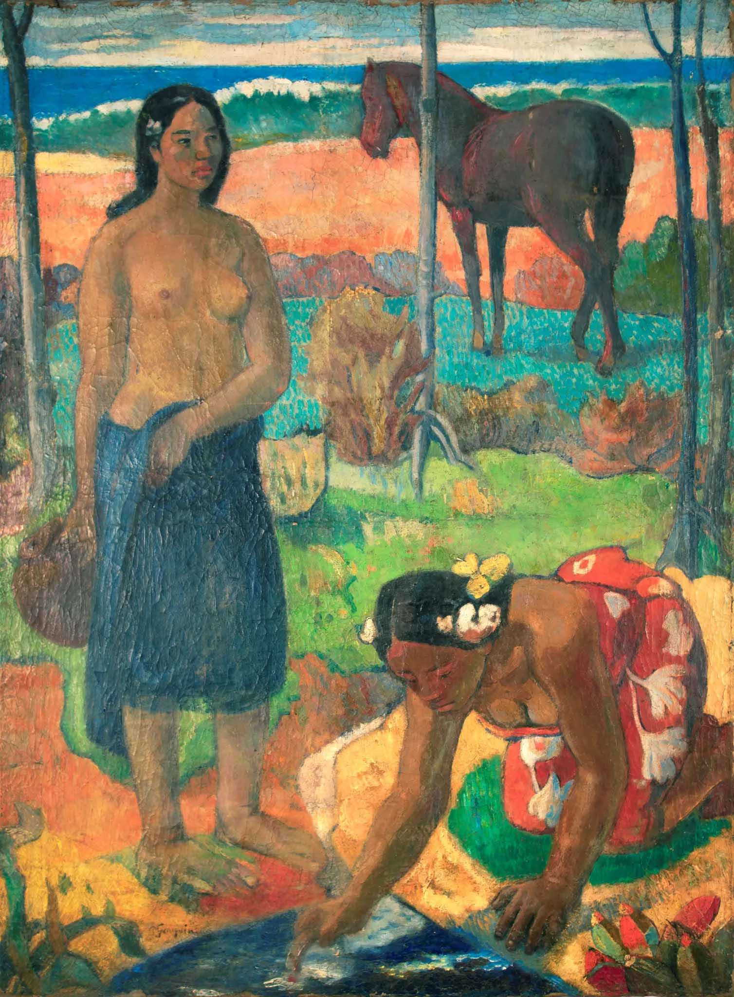 Paul Gauguin, Beautes a Tahiti – Source sur la mer (1891-1983)