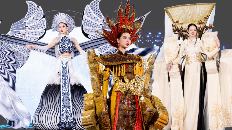 Đắm chìm trong không gian văn hóa dân tộc Việt tại show diễn National Costume Miss Grand Vietnam 2024