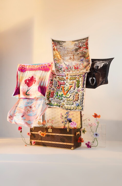 Hinh anh LV Art Silk Squares - Louis Vuitton trình làng bộ sưu tập khăn lụa nghệ thuật, cùng tầm nhìn và tư duy sáng tạo của 5 nghệ sĩ đương đại 3