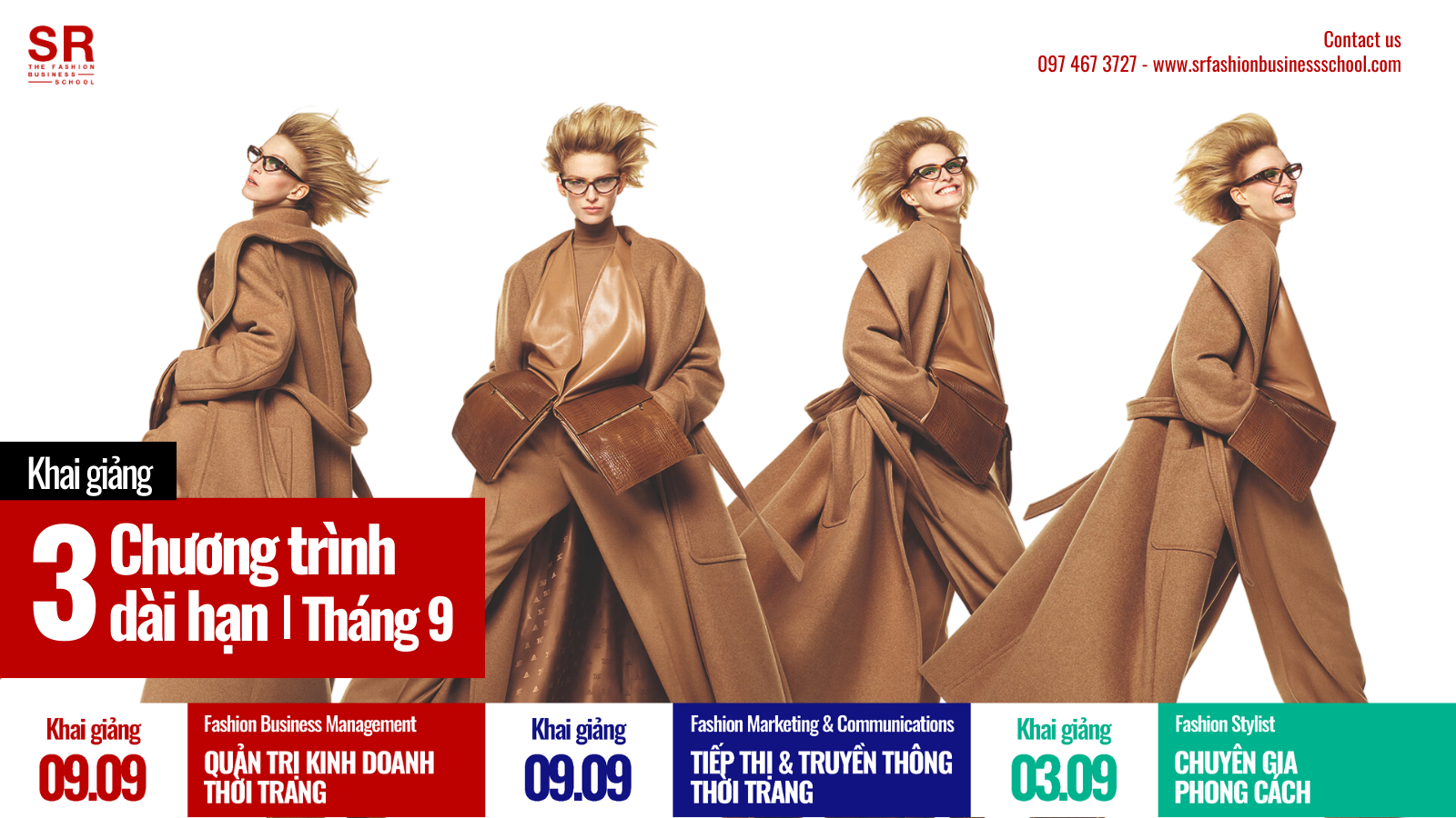 3 chương trình đào tạo thời trang chuyên sâu trong tháng 9 của SR Fashion Business School