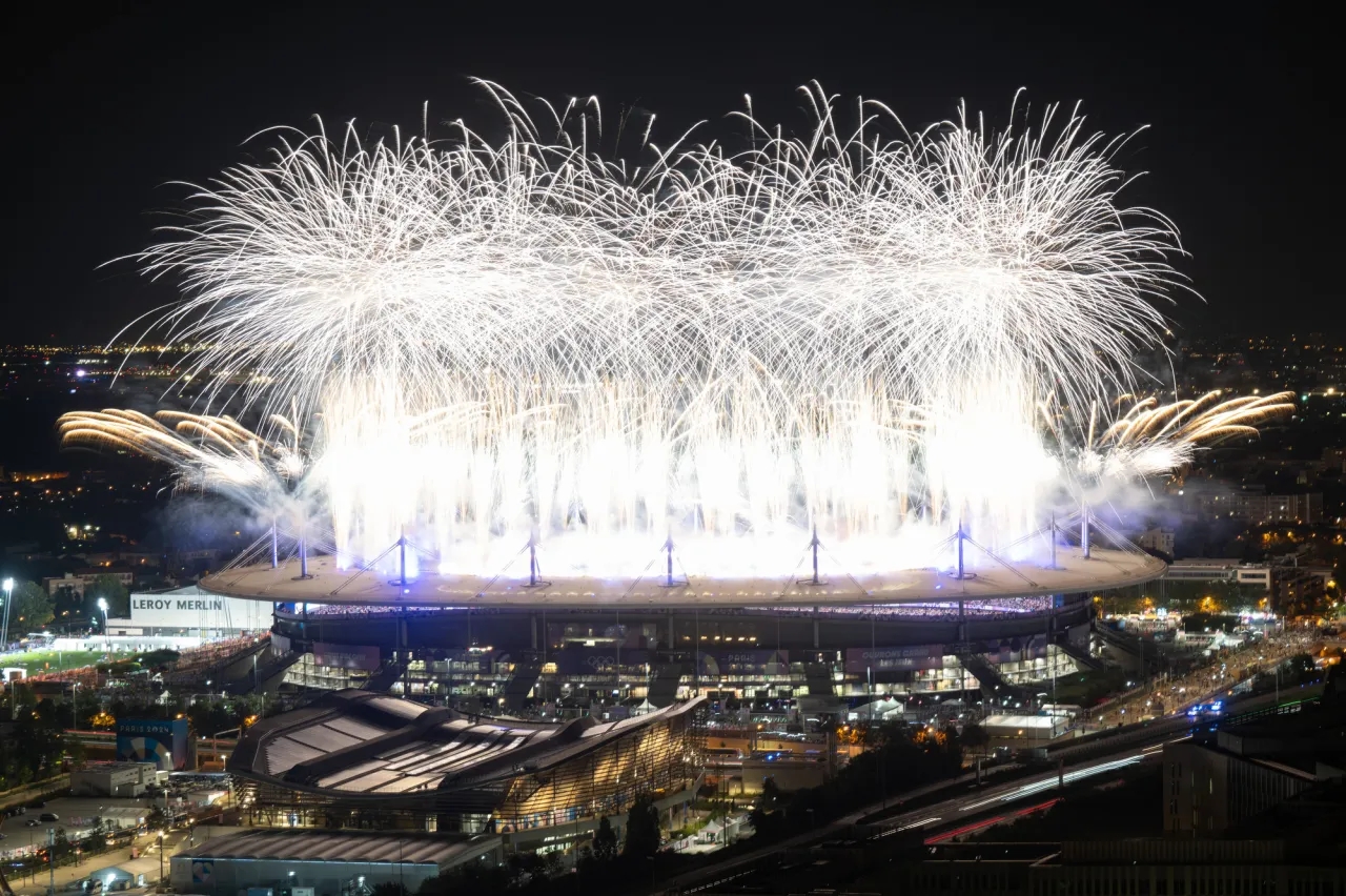 Màn pháo hoa rực rỡ olympic