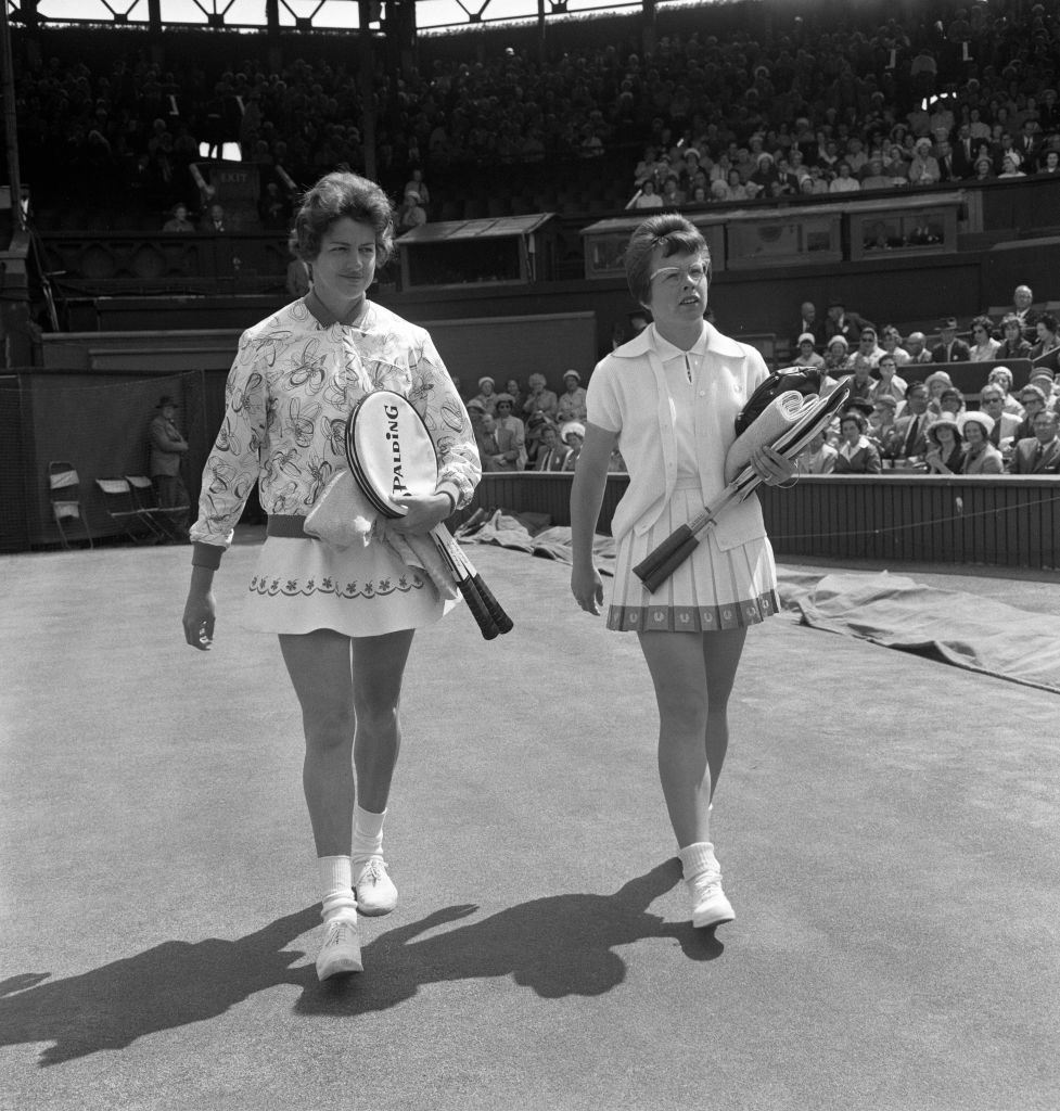 Billie Jean King thời trang tennis