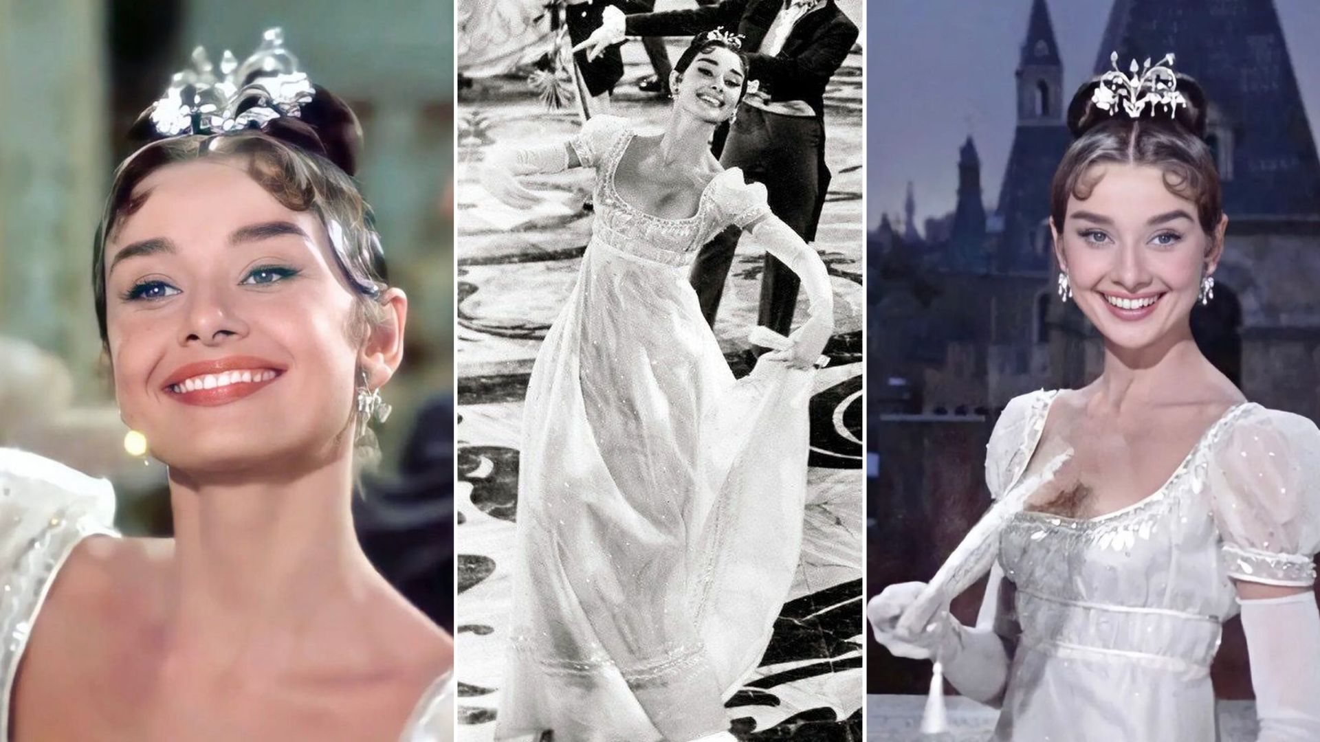 chiến tranh và hòa bình Audrey Hepburn thời trang