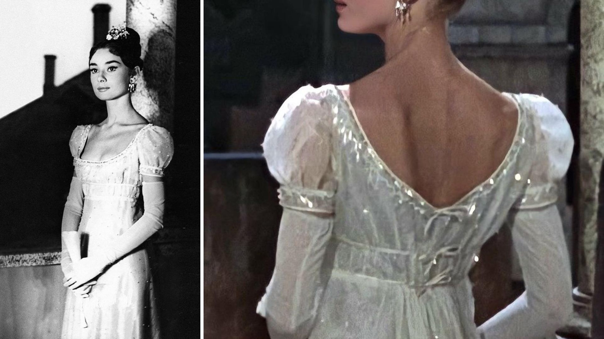 War and Peace Audrey Hepburn dress