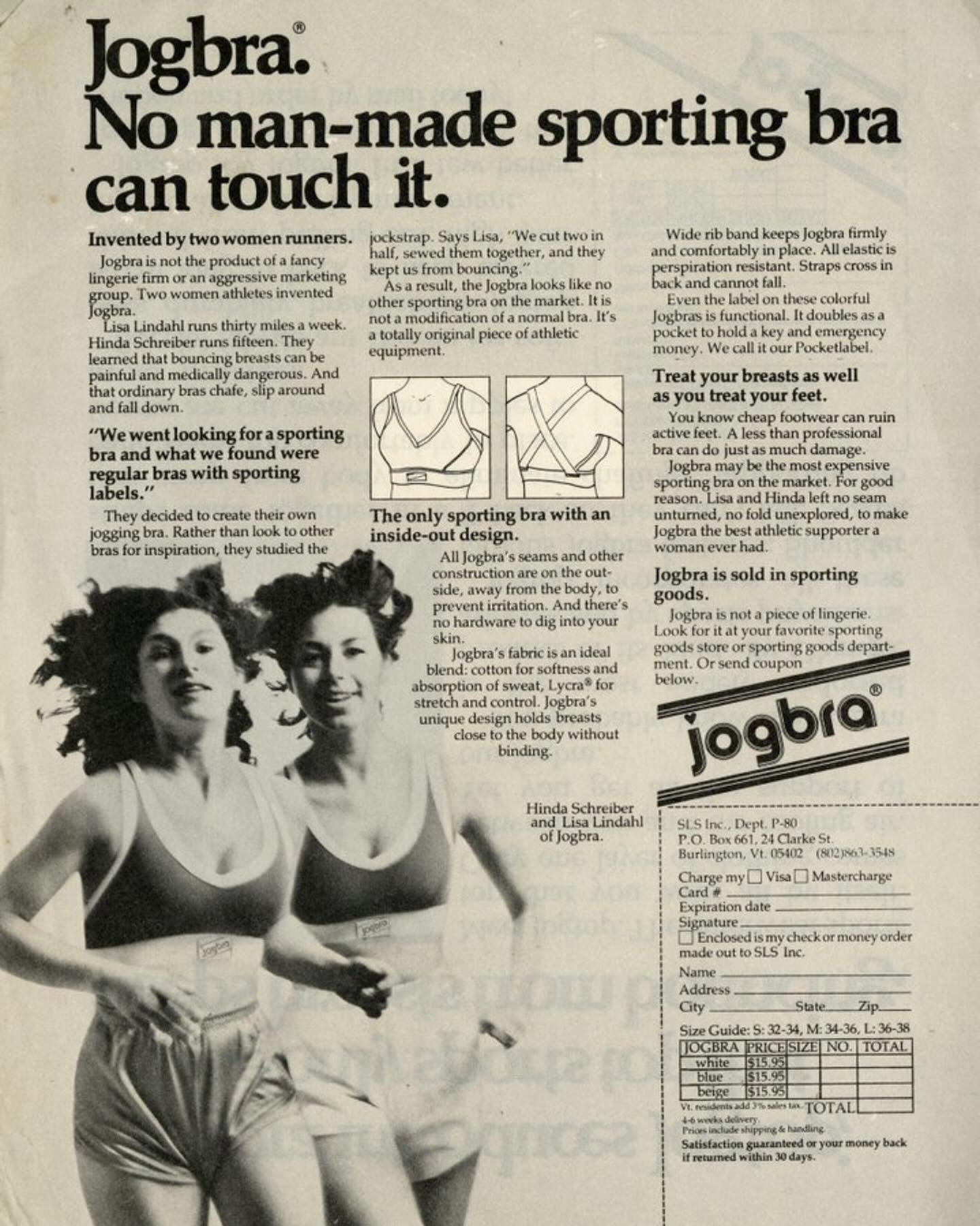 Jogbra áo ngực thể thao đầu tiên