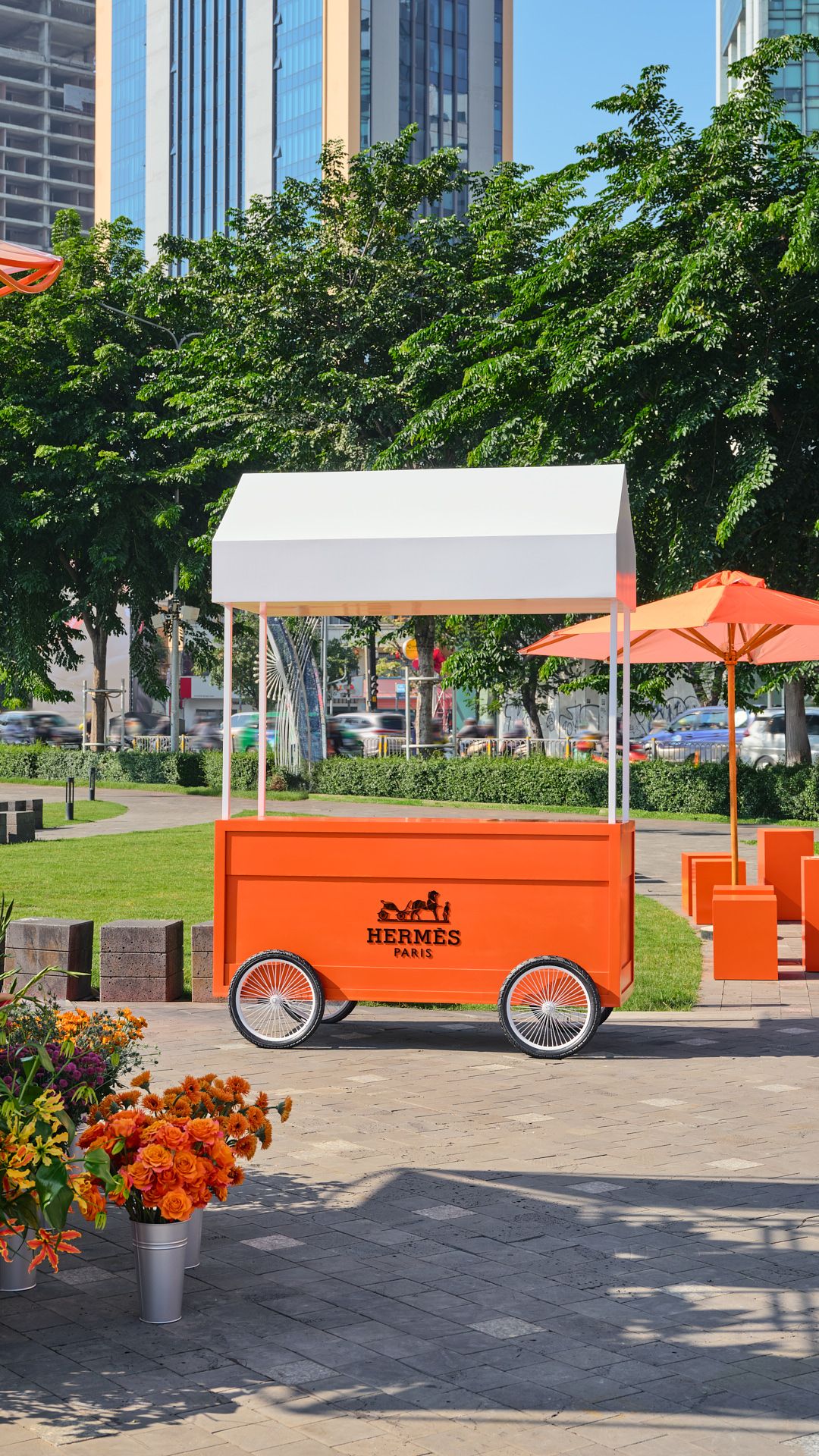 Hinh anh Kiosk Hermès cập bến Tp. Hồ Chí Minh, mở cửa chào đón công chúng 1