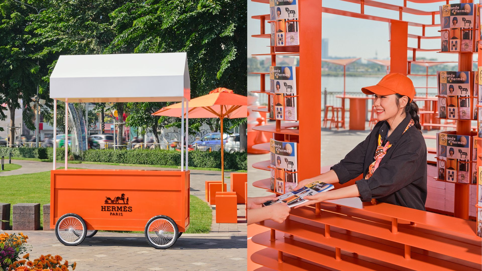 Kiosk Hermès cập bến Tp. Hồ Chí Minh, mở cửa chào đón công chúng