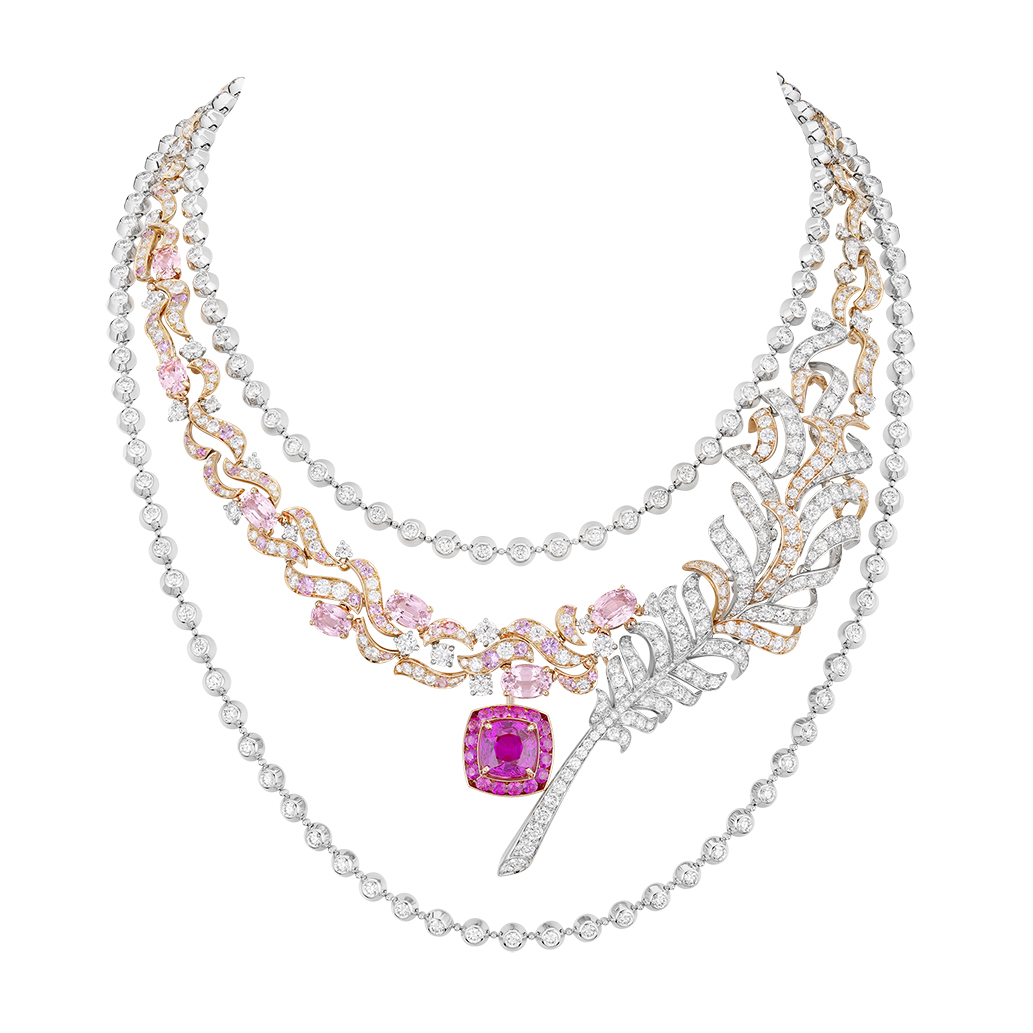 PLUME DE CHANEL vòng cổ đá quý