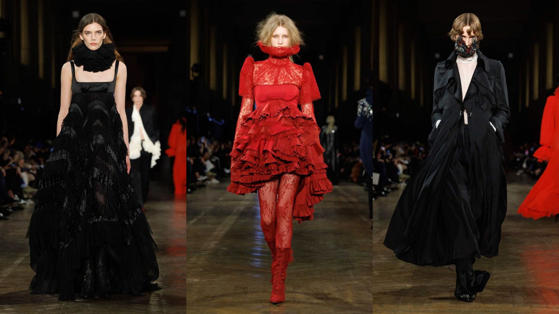 Alexander McQueen Fall/ Winter 2025 -  Chạng vạng London dưới lăng kính sáng tạo của Sean McGirr