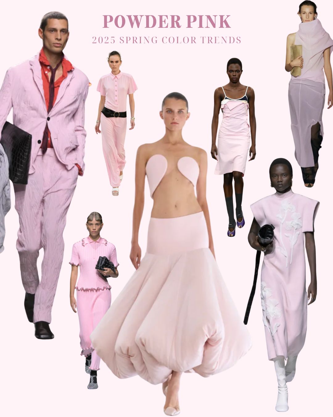 Hồng phấn (Powder Pink) gam màu mùa hè 2025