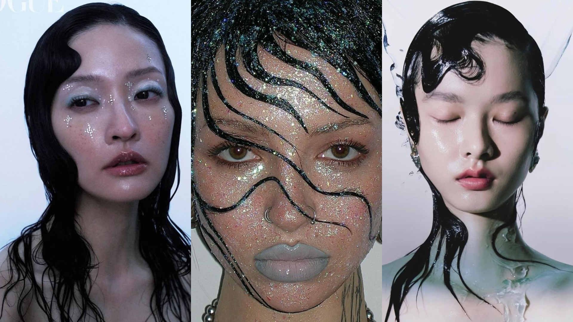 xu hướng trang điểm wet look makeup