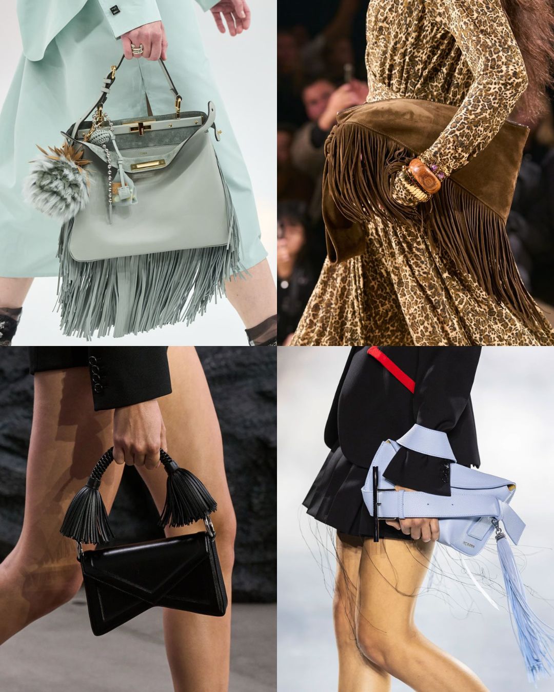 xu hướng túi xách fringe bag
