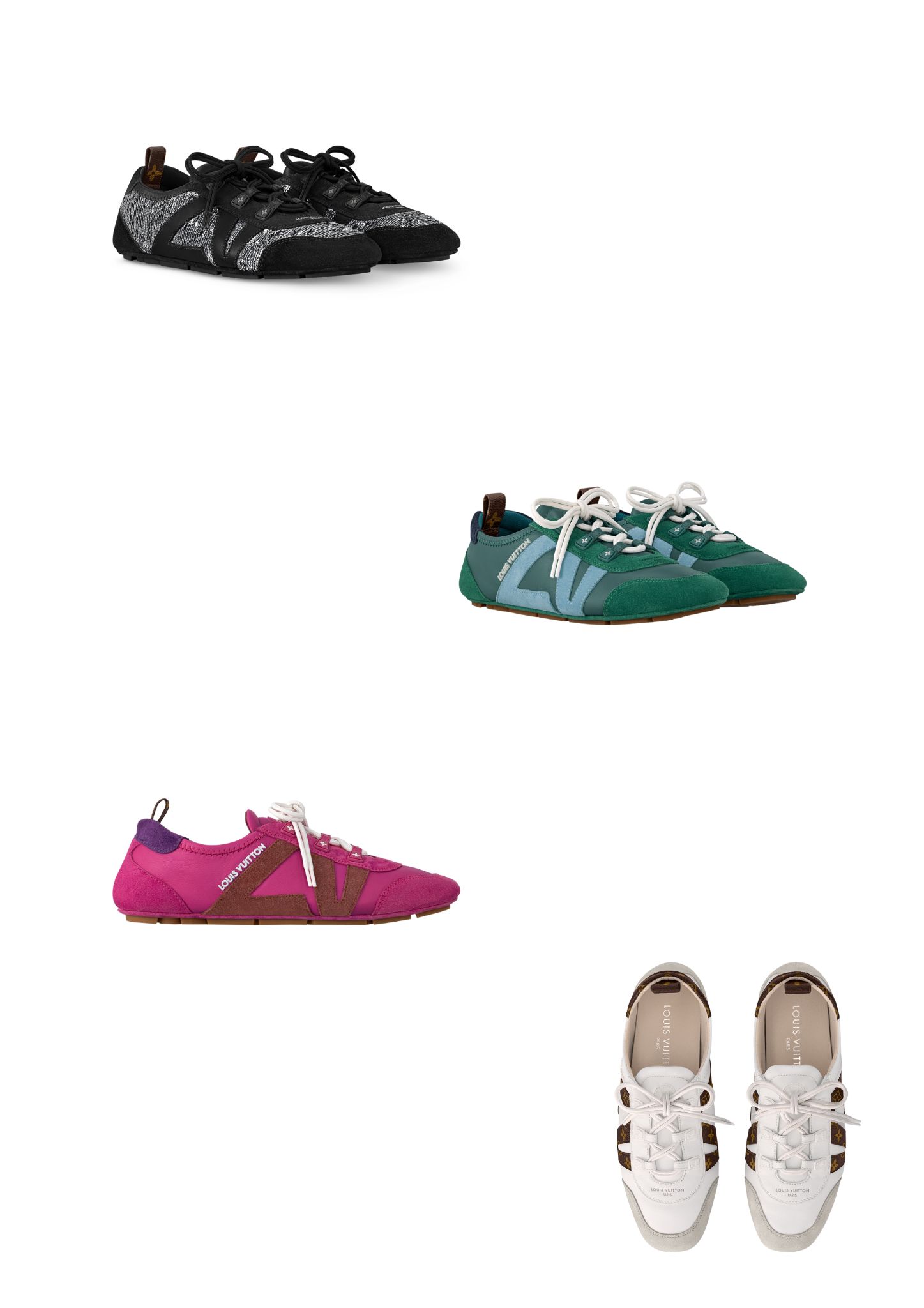 Hinh anh Một lần nữa, Louis Vuitton khơi dậy cảm xúc qua ngôn ngữ của sự chuyển động. Với LV Sneakerina, thể thao không còn là cuộc đua khô khan mà trở thành hành trình thi vị, nơi những đối lập gặp nhau và thăng hoa. 1