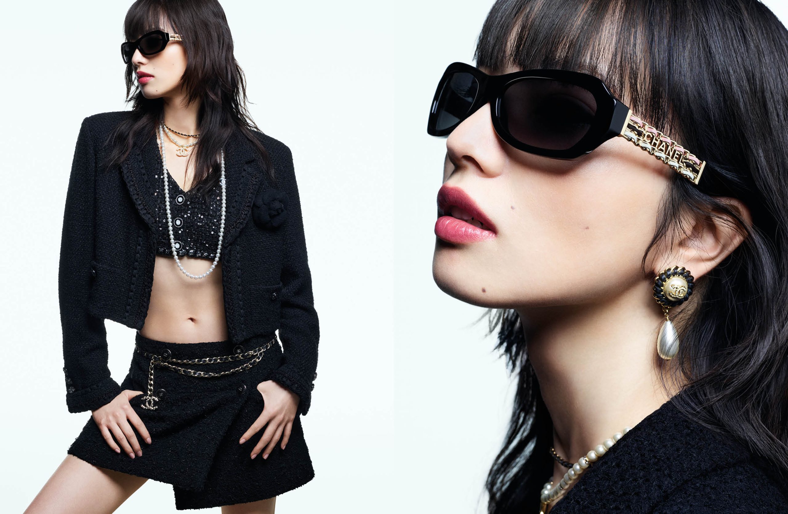 Hinh anh Chiến dịch Kính mắt Chanel Xuân-Hè 2025 là một tuyên ngôn cá tính táo bạo, được thể hiện qua bốn gương mặt tiêu biểu của thế hệ mới: nữ diễn viên Lupita Nyong’o, Margaret Qualley, Nana Komatsu và nghệ sĩ Kendrick Lamar. 2