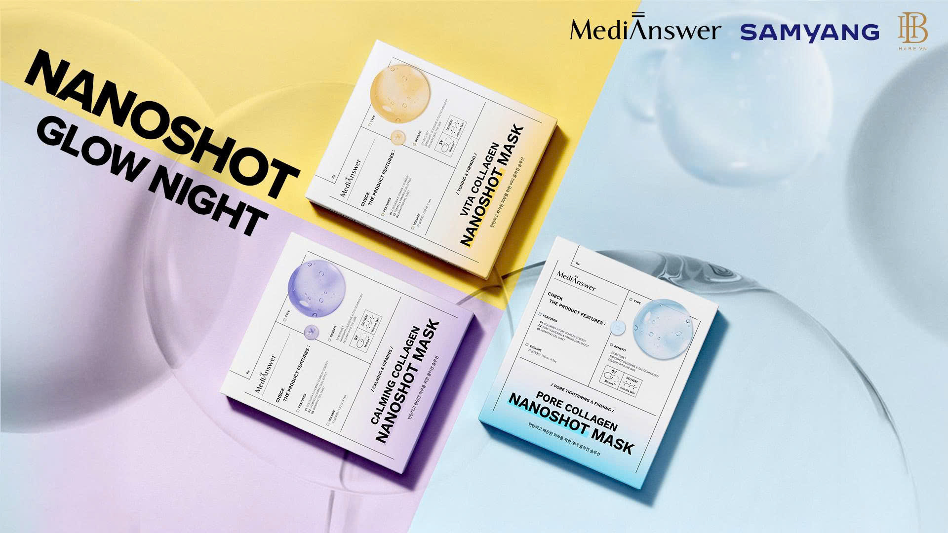 Sự kiện Nanoshot Glow Night: Chăm sóc làn da căng bóng với Medianswer Collagen Nanoshot Mask