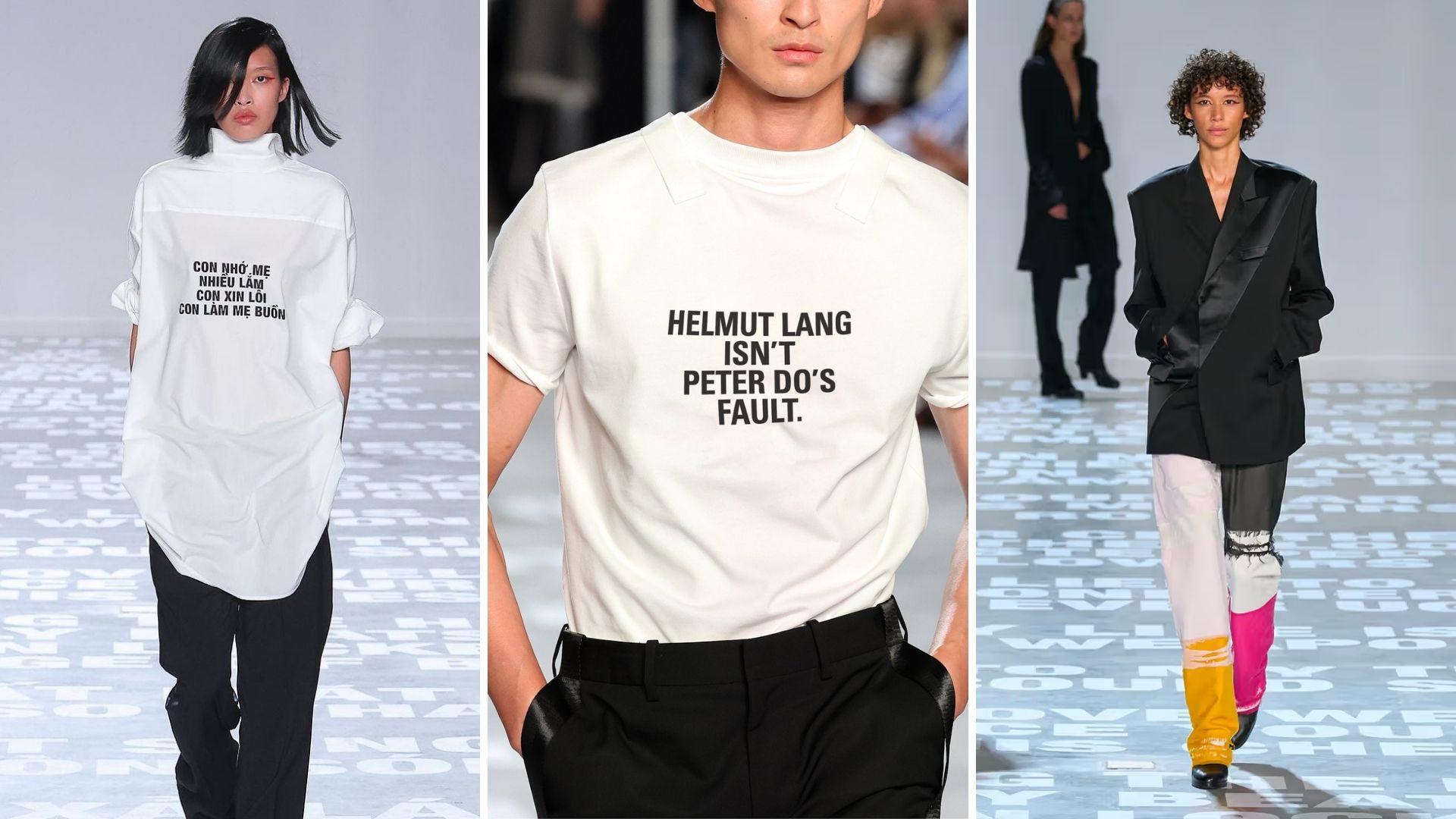Hinh anh Helmut Lang Xuân Hè 2024 - bộ sưu tập đầu tay của Peter Do tại Tuần lễ Thời trang New York, khi anh còn tại vị Giám đốc Sáng tạo nhà mốt Mỹ. 1